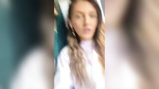 Passing time masturbating on train