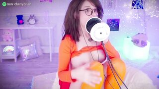 Cherry Crush Solo Topless Pussy ASMR Velma Ear Licking PPV Video