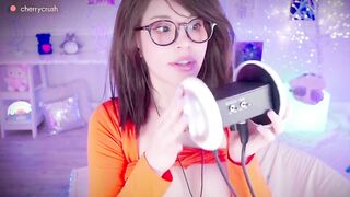 Cherry Crush Solo Topless Pussy ASMR Velma Ear Licking PPV Video